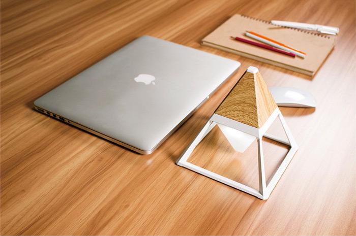 Pyramid-inspired USB Table Lamp to Enhance Your Interior - When Modern Convenience Meets Retro Chic