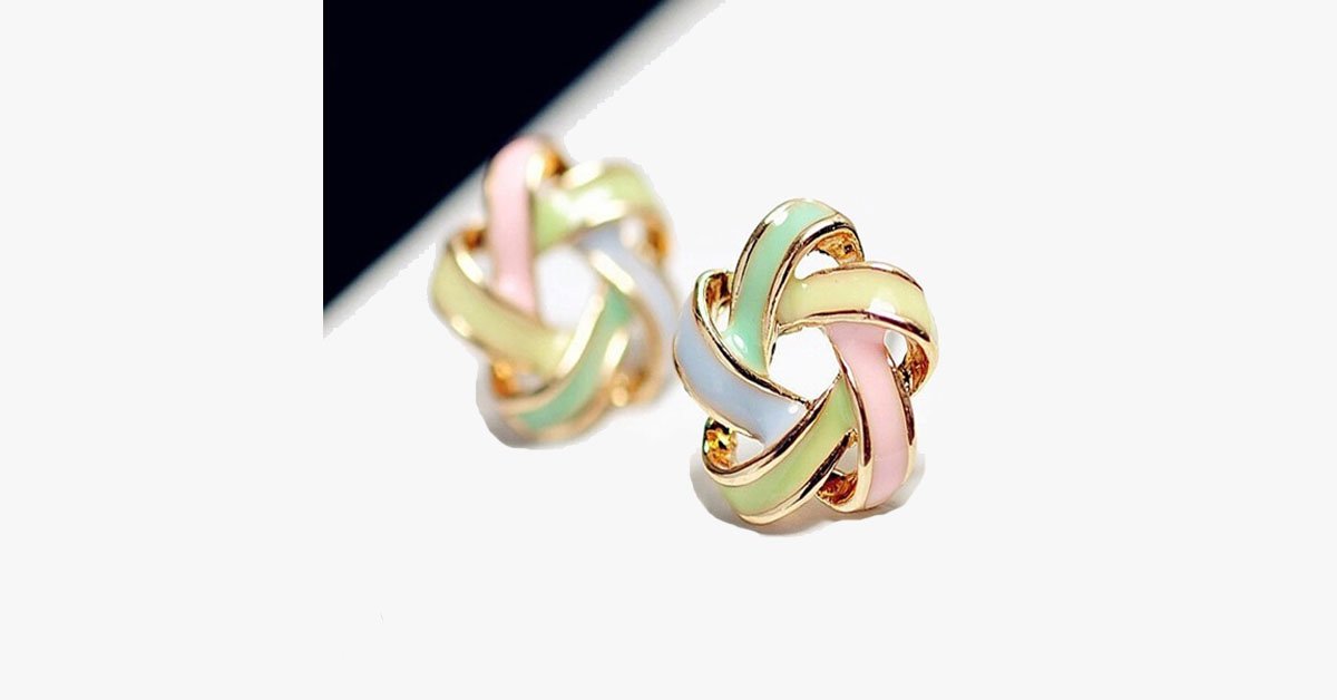Multicolor Strip Earring
