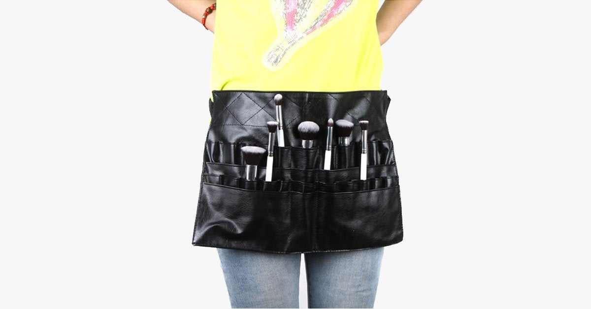 Handy Cosmetic Makeup Brush Apron – Get a Professional Touch at Your Salon