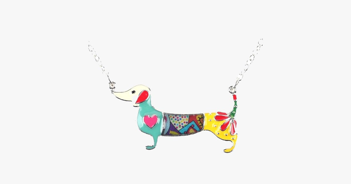 Dachshund Dog Pendant Necklace