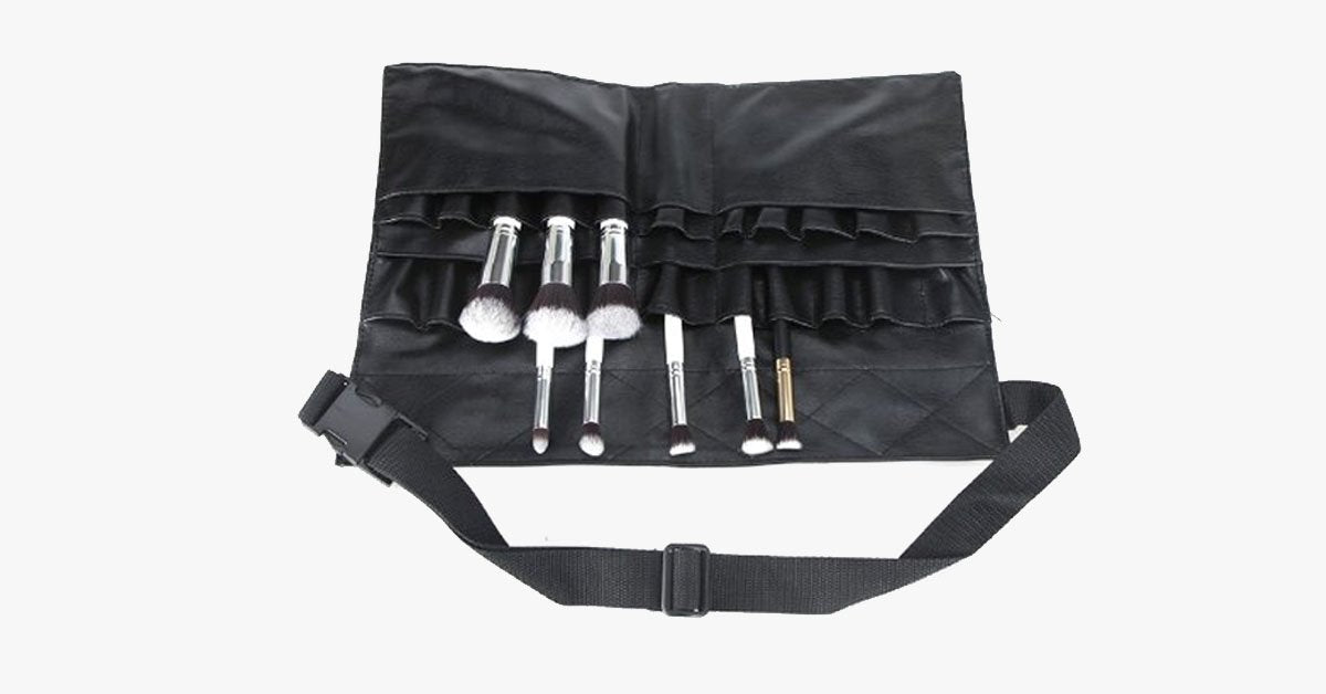 Handy Cosmetic Makeup Brush Apron – Get a Professional Touch at Your Salon