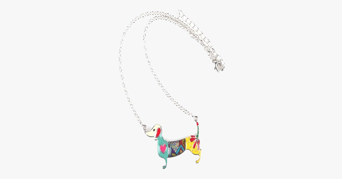 Dachshund Dog Pendant Necklace