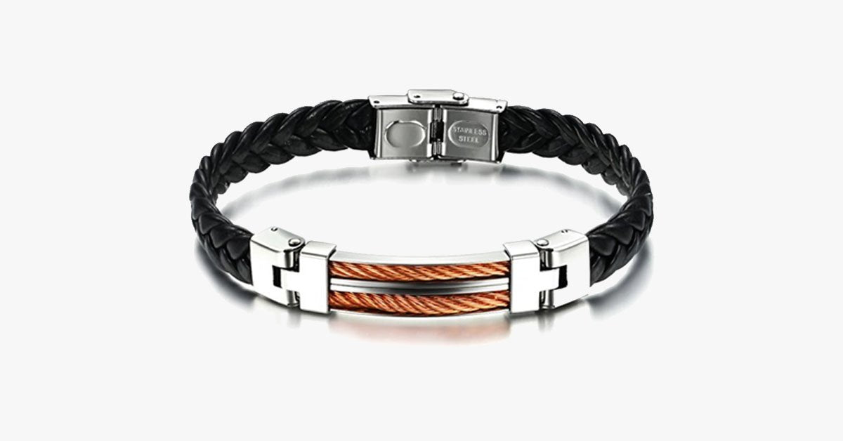 Strong Rope Stainless Steel Men's Bracelet