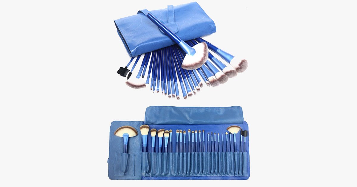 Ocean Blue 24 Piece Brush Set