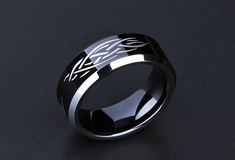 Make a Bold Statement with Black Tungsten Ring