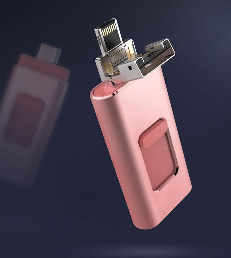 Carry, Move and Secure Files with 4-in-1 Cross-device USB OTG Flash Drive