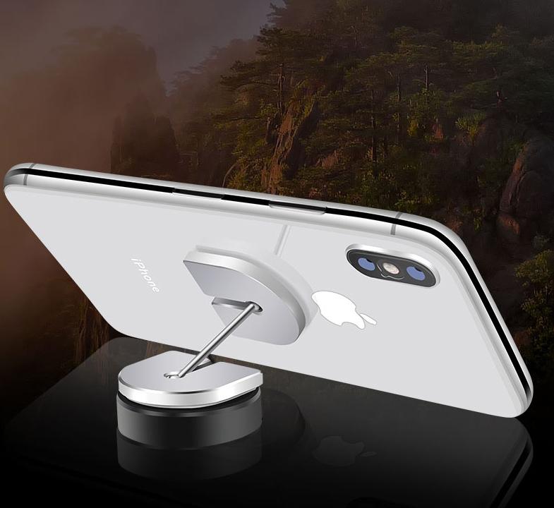 Universal Re-attachable Car Phone Mount, Three Ways To Fix: Sticker, Magnet & Buckle
