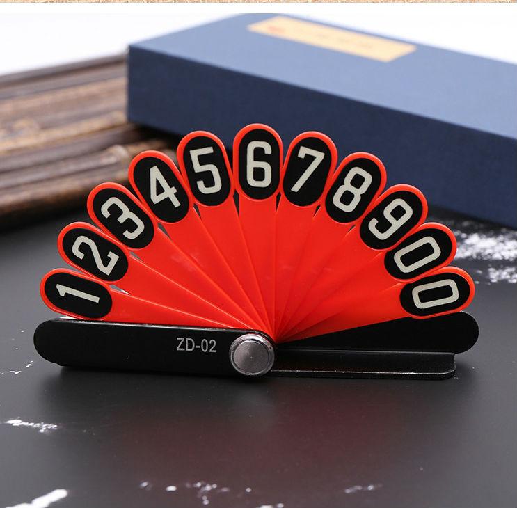 Luminous Temporary Parking Card Phone Number Plate, Designed For Day & Night
