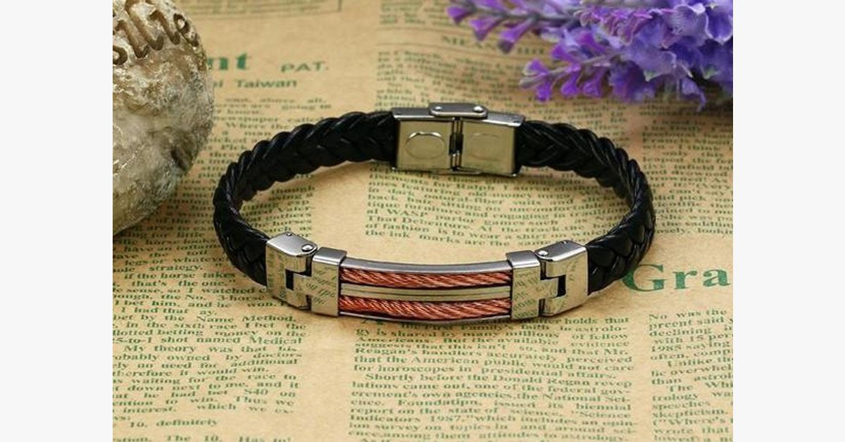 Strong Rope Stainless Steel Men's Bracelet