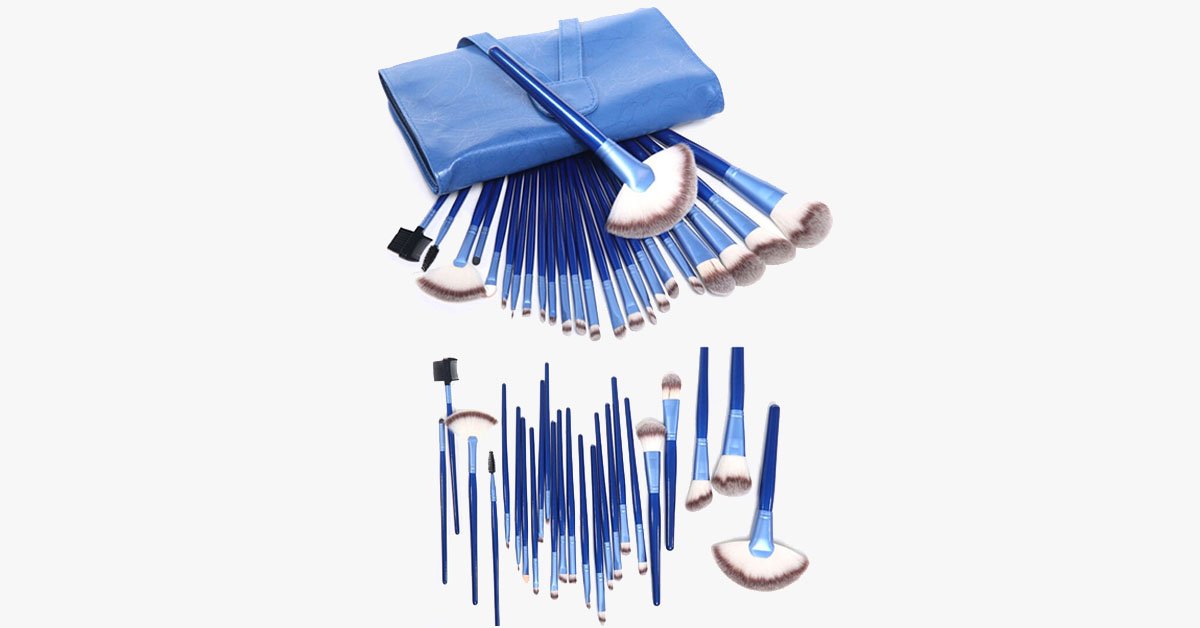 Ocean Blue 24 Piece Brush Set