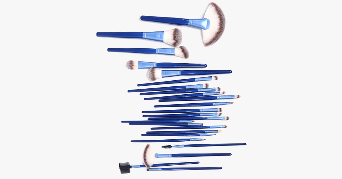 Ocean Blue 24 Piece Brush Set