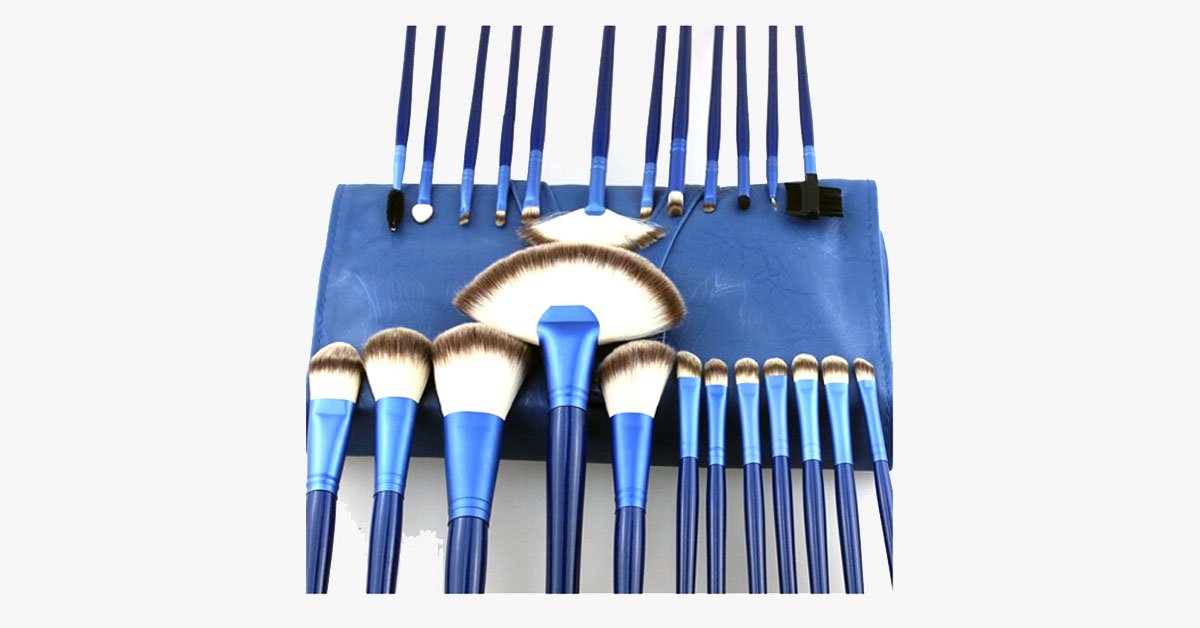 Ocean Blue 24 Piece Brush Set