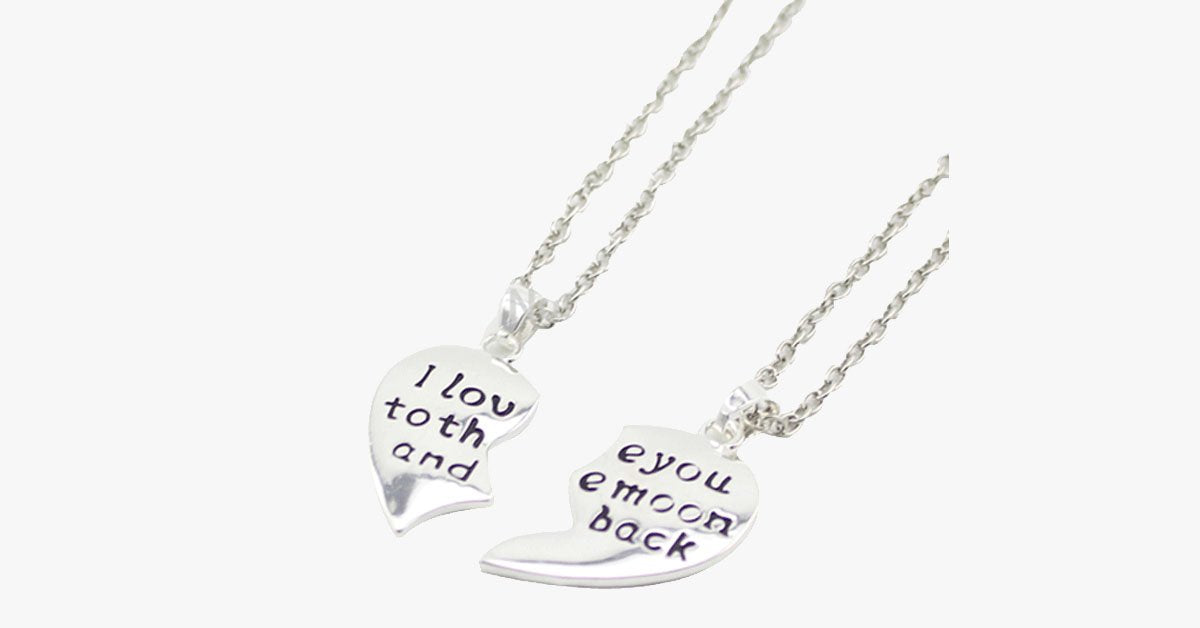Moon and Back Daughter Necklace