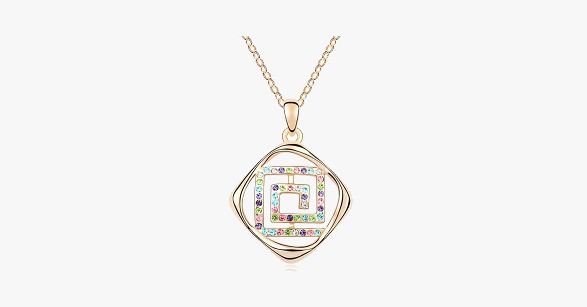 Florence Crystal Maze Pendant