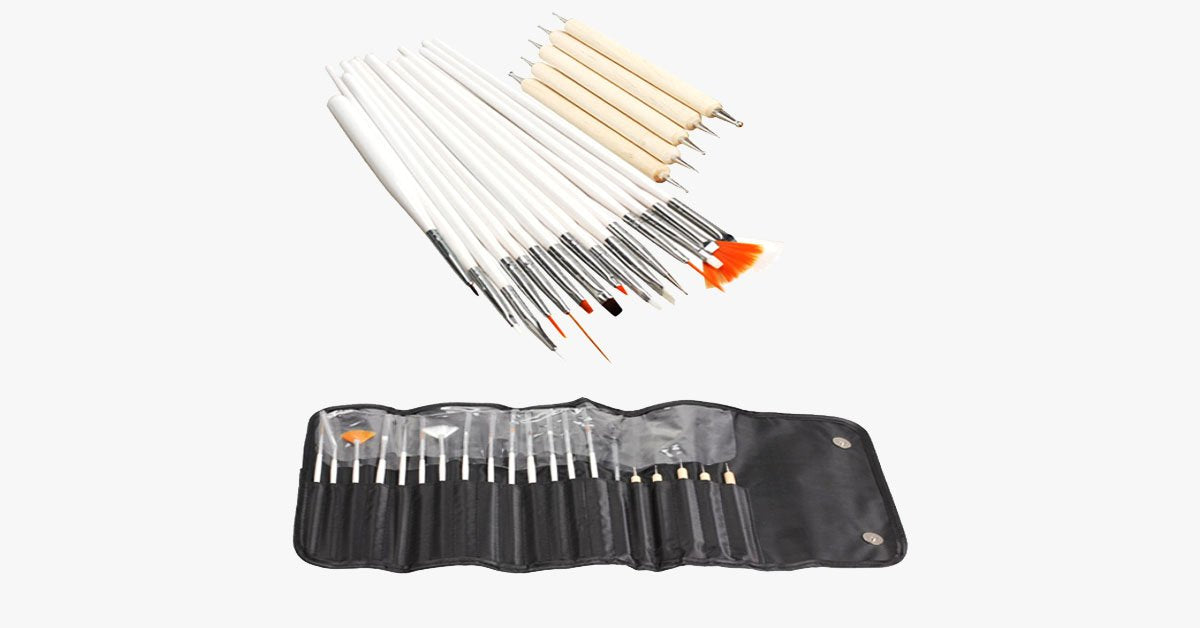 Nail Art Set for Women – 20 Pieces Set - Let Your Nails Do the Glam Talk