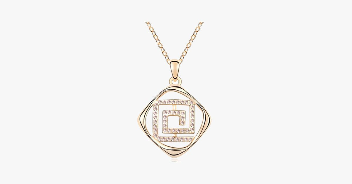 Florence Crystal Maze Pendant