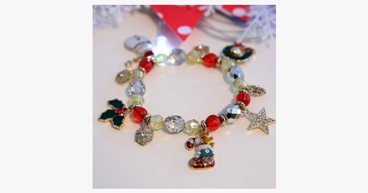 Christmas Family Charm Bracelet