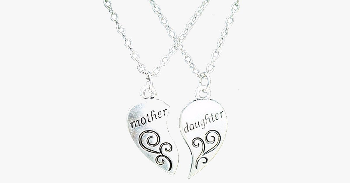 Mother & Daughter Pendant Necklace