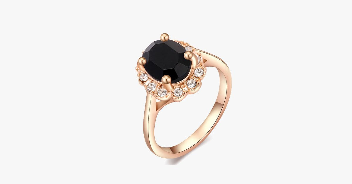Florence Emerald Rose Gold Ring