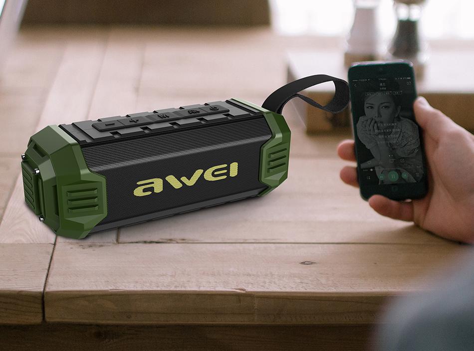 Waterproof Bluetooth & TF Card & USB Speaker That Hides Radio & Power Bank