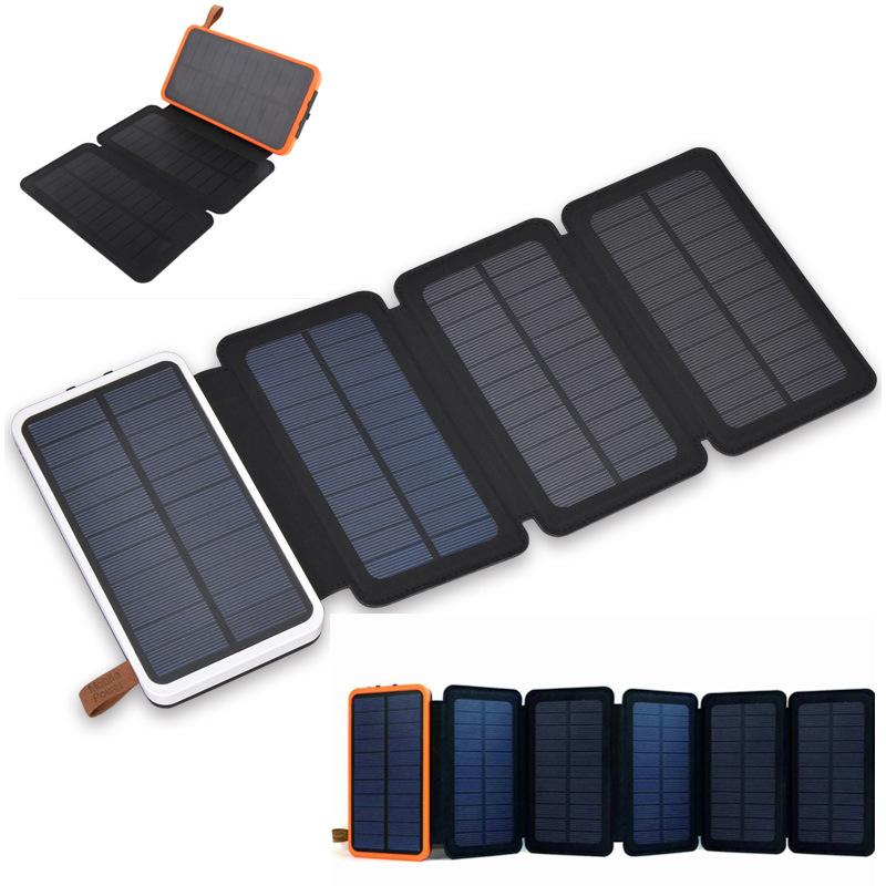 Portable & Waterproof 24000mAh Solar Power Bank For Smart Phones, Tablets and More