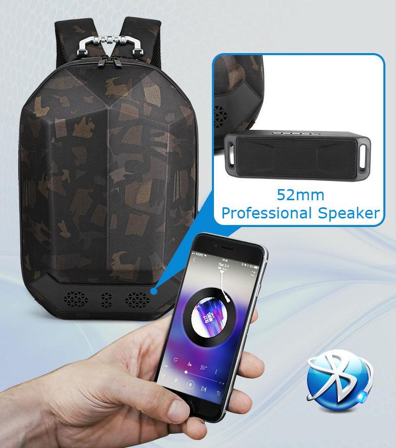 Most Functional Backpack: Bluetooth Speaker + Power Bank + Pressure Resistance + Large Capacity
