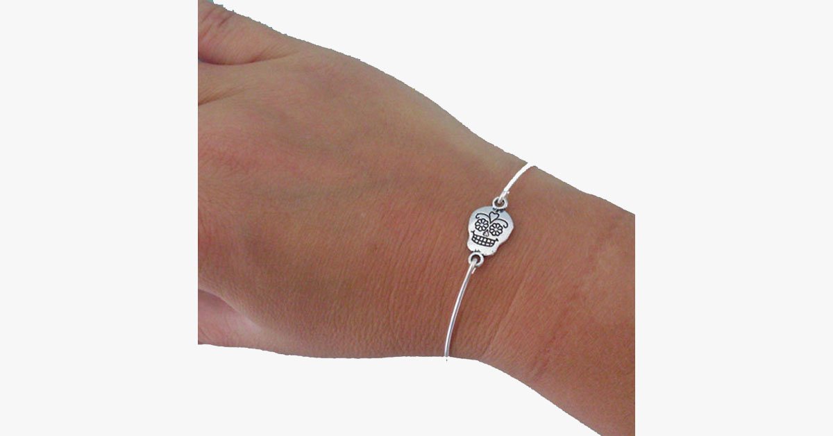 Sugar Skull Bangle