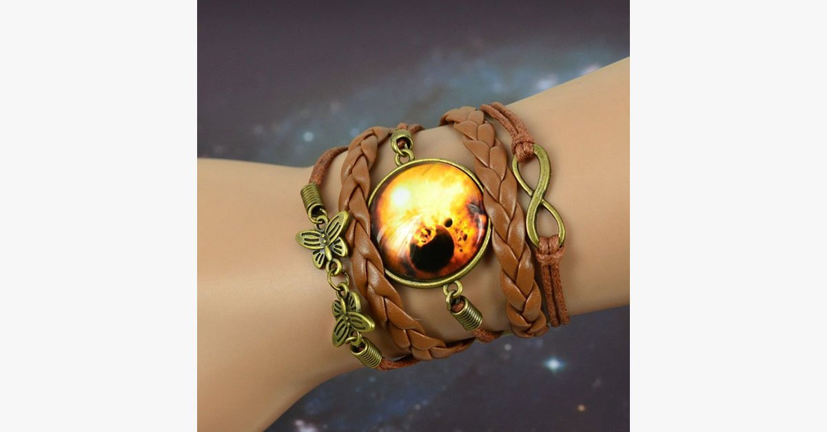 Vintage Inspired Boho Starry Moon Bracelet