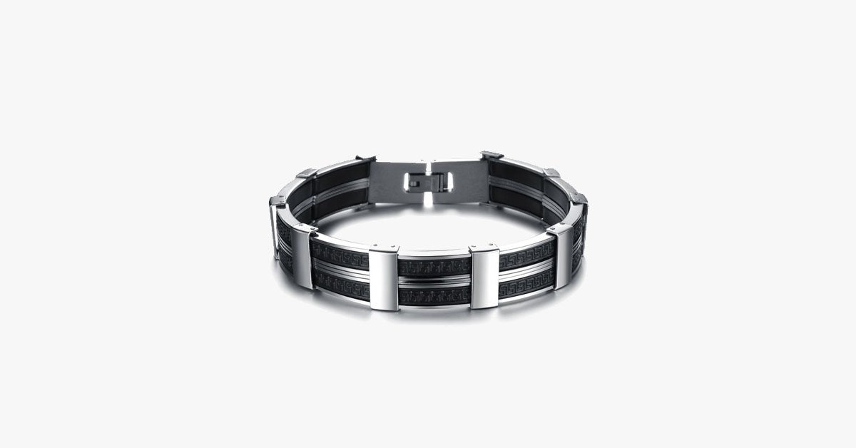 Dark Maze Stainless Steel Men's Bracelet