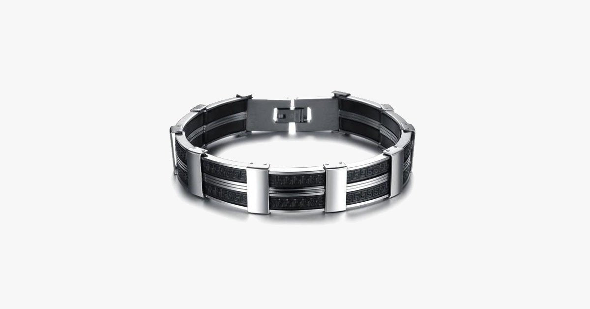 Dark Maze Stainless Steel Men's Bracelet