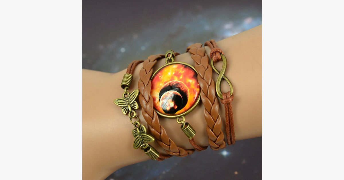 Vintage Inspired Boho Starry Moon Bracelet