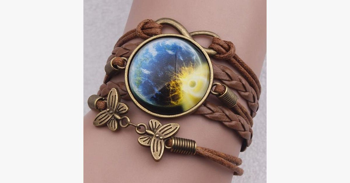 Vintage Inspired Boho Starry Moon Bracelet
