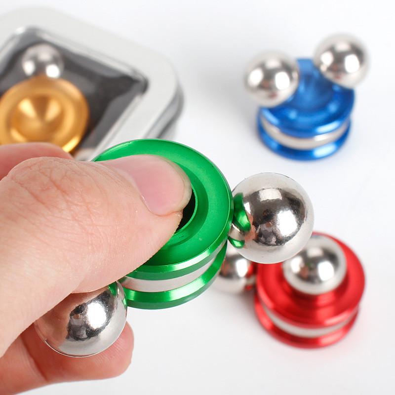 Dual Balls Orbiter Magnetic Spinner