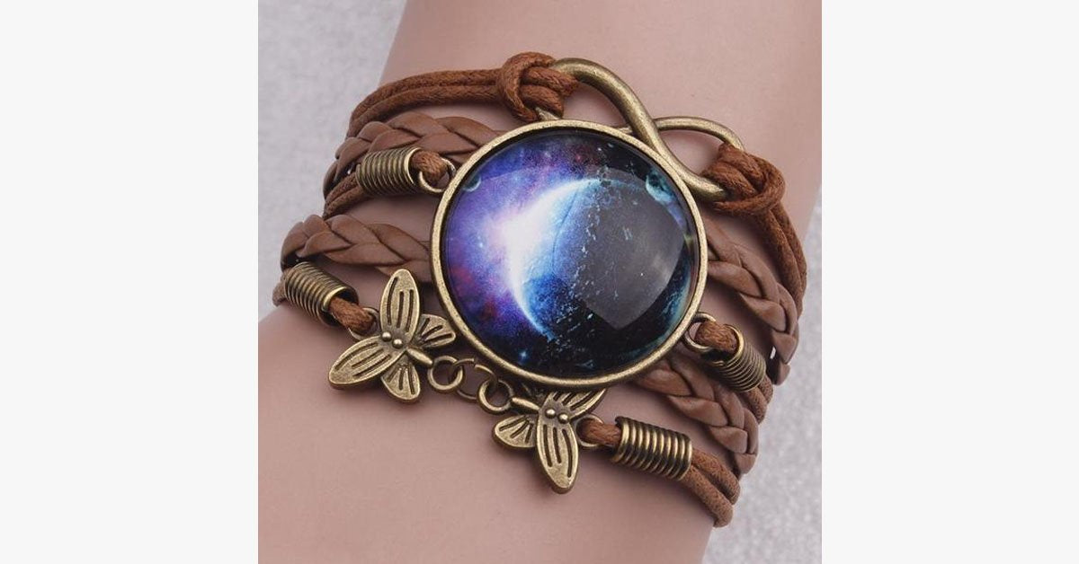 Vintage Inspired Boho Starry Moon Bracelet