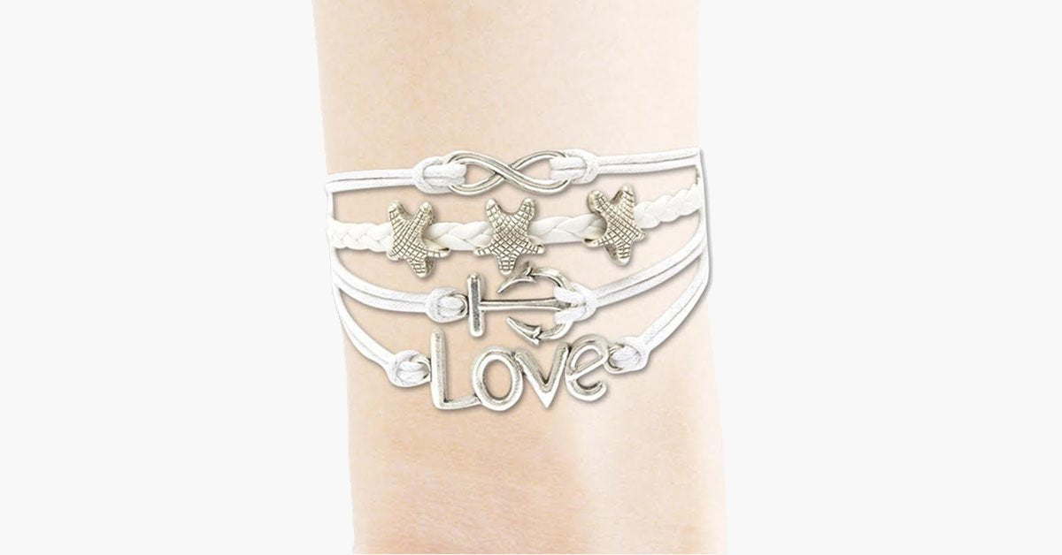 Infinity Star Anchor Love Bracelet