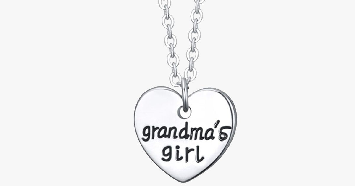Grandma's Girl - Single Heart Pendant