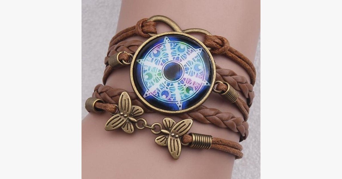 Vintage Inspired Boho Starry Moon Bracelet