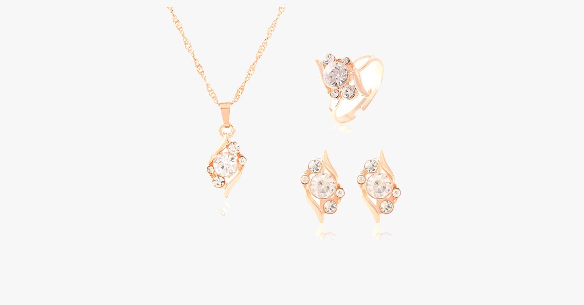 Austrian Crystal Bridesmaid Necklace Set