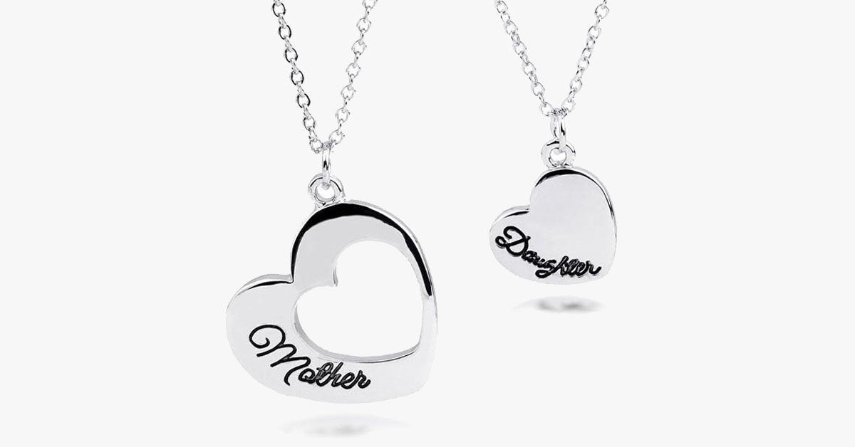 Mother-Daughter Heart Set Pendant - Perfect Way To Show Love for Your Mother/Daughter!