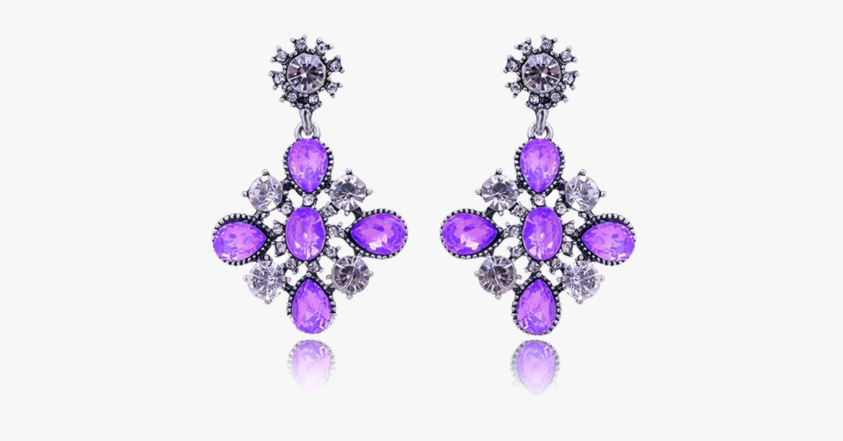 Opal Stone Stud Earrings
