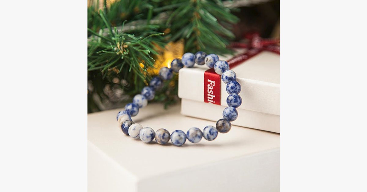 White Cobalt Yoga Bracelet