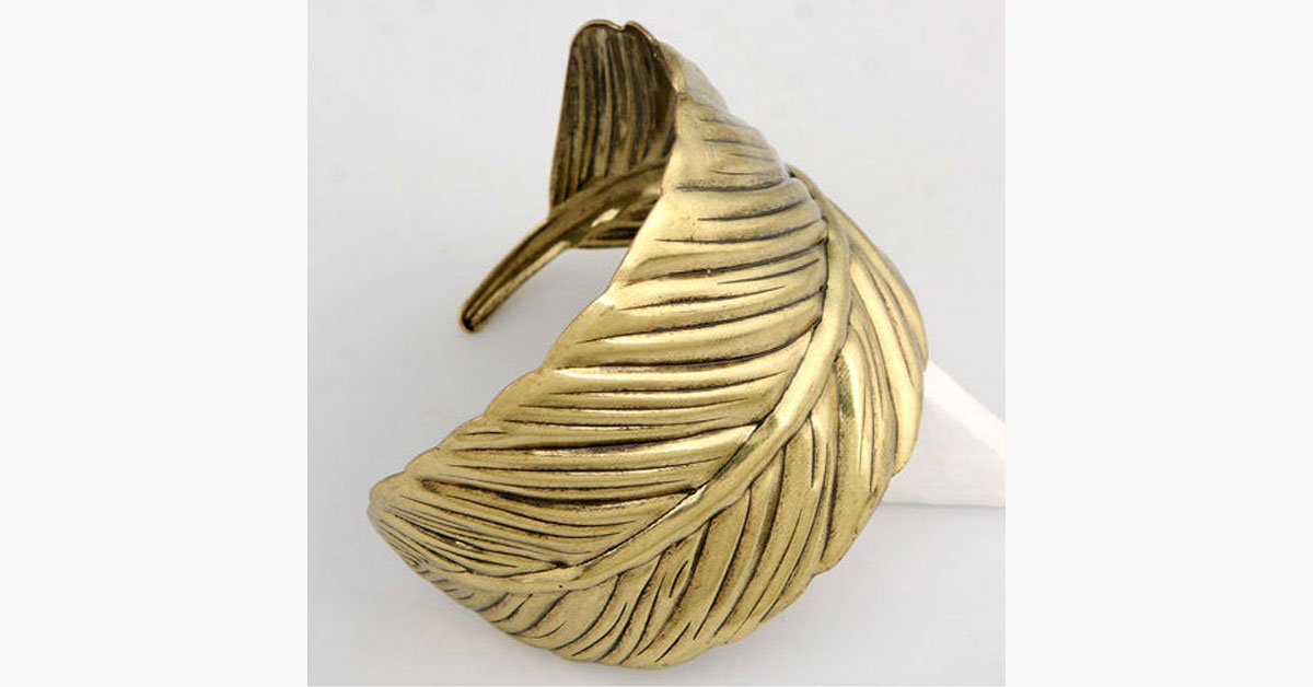 Vintage Leaf Bangle