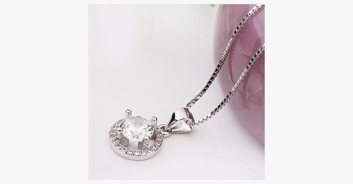 Circle Crystal Pendant