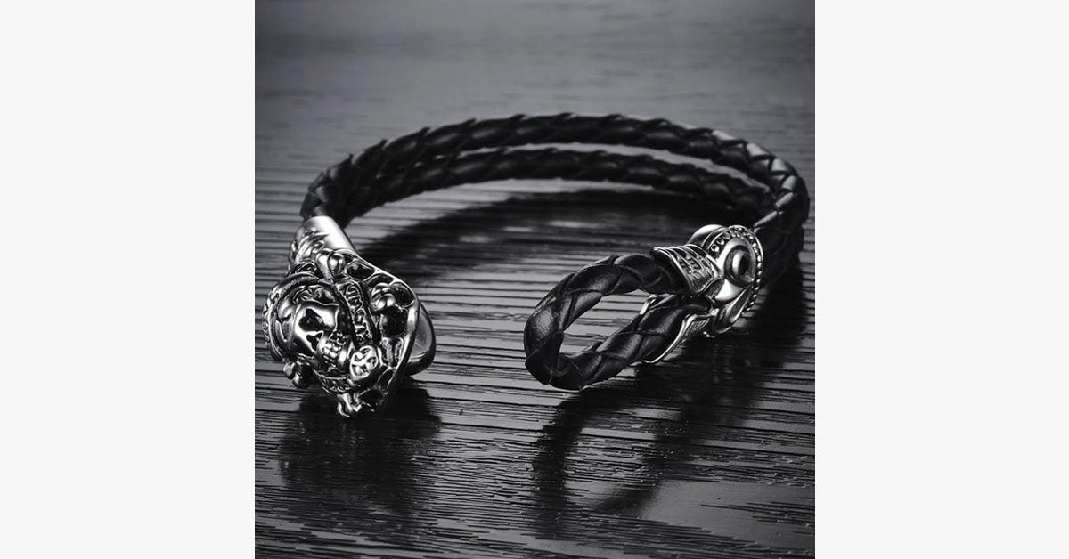 Pirate Skull Men's Bracelet