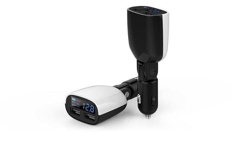 Dual Port USB Car Charger with LED Display - Keep You and Your Devices as Safe as Possible
