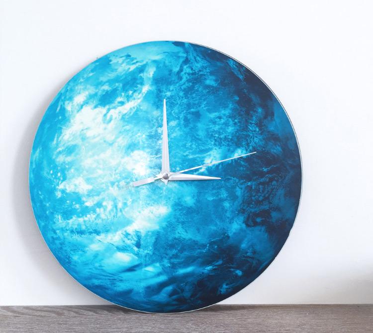Follow The Moon Home - Wall Clock Glowing In The Dark