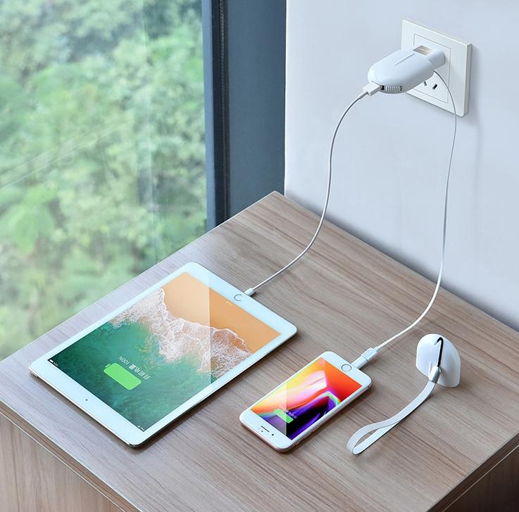 The Total Package - Fast Charger with 3-in-1 Cable