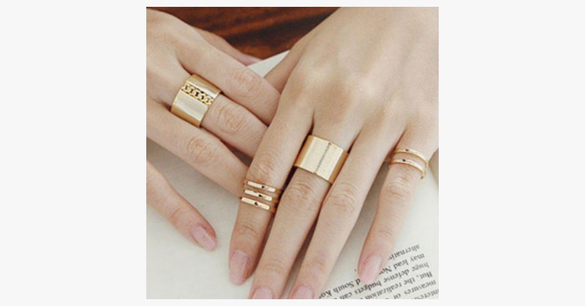 Bold Stack-able Midi Ring Set