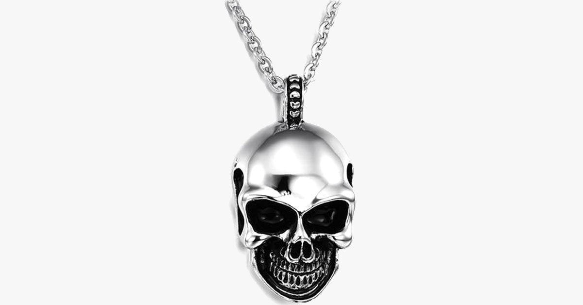 Gravity Stainless Steel Skull Pendant