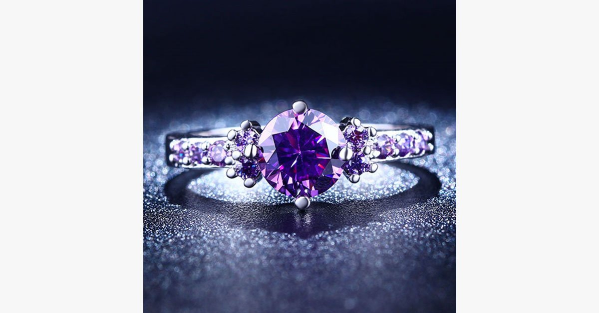 Purple Amethyst Ring